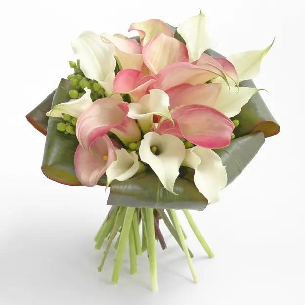 Pink and White Calla Lilies Bouquet product1450